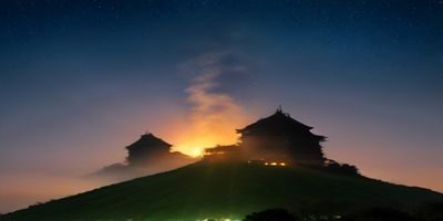 激情丛林原始营地篝火晚会现场众人围坐火堆旁欢歌笑语星空璀璨氛围热烈