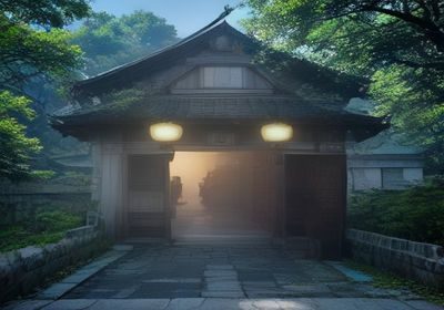 激情丛林高空绳桥飞跃项目探险者在百米高空踩着绳索桥面向前迈步脚下是苍翠深谷